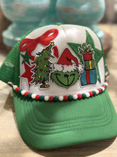 Load image into Gallery viewer, Christmas Hat and chain and pin
