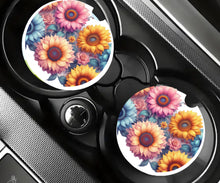 Load image into Gallery viewer, Car Coasters/ sunflowers
