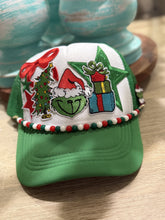 Load image into Gallery viewer, Christmas Hat and chain and pin
