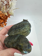 Load image into Gallery viewer, Hand carved Labradorite Bird
