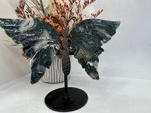 Load image into Gallery viewer, Moss Agate Butterfly Wings
