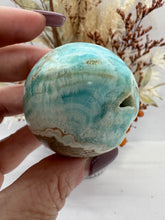 Load image into Gallery viewer, Blue Aragonite Sphere from Pakistan

