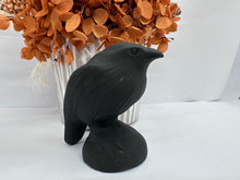 Load image into Gallery viewer, Black Obsidian Raven Lge
